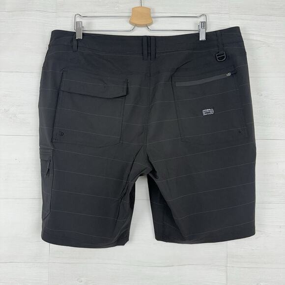 O'Neill Crossover Shorts Men 40 Black Hybrid Quick Dry Hike Pockets Surf Outdoor - Picture 4 of 14